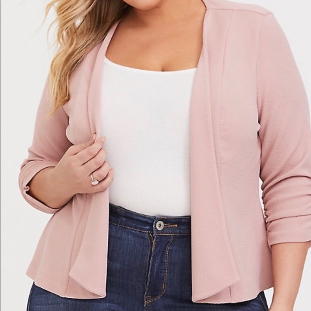 Torrid Plus Size Pink Blazer